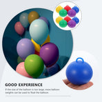 10pcs Reusable Helium Balloon Weight Ball Shaped Plastic Pendant