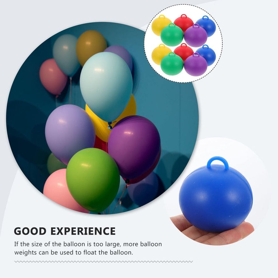 10pcs Reusable Helium Balloon Weight Ball Shaped Plastic Pendant