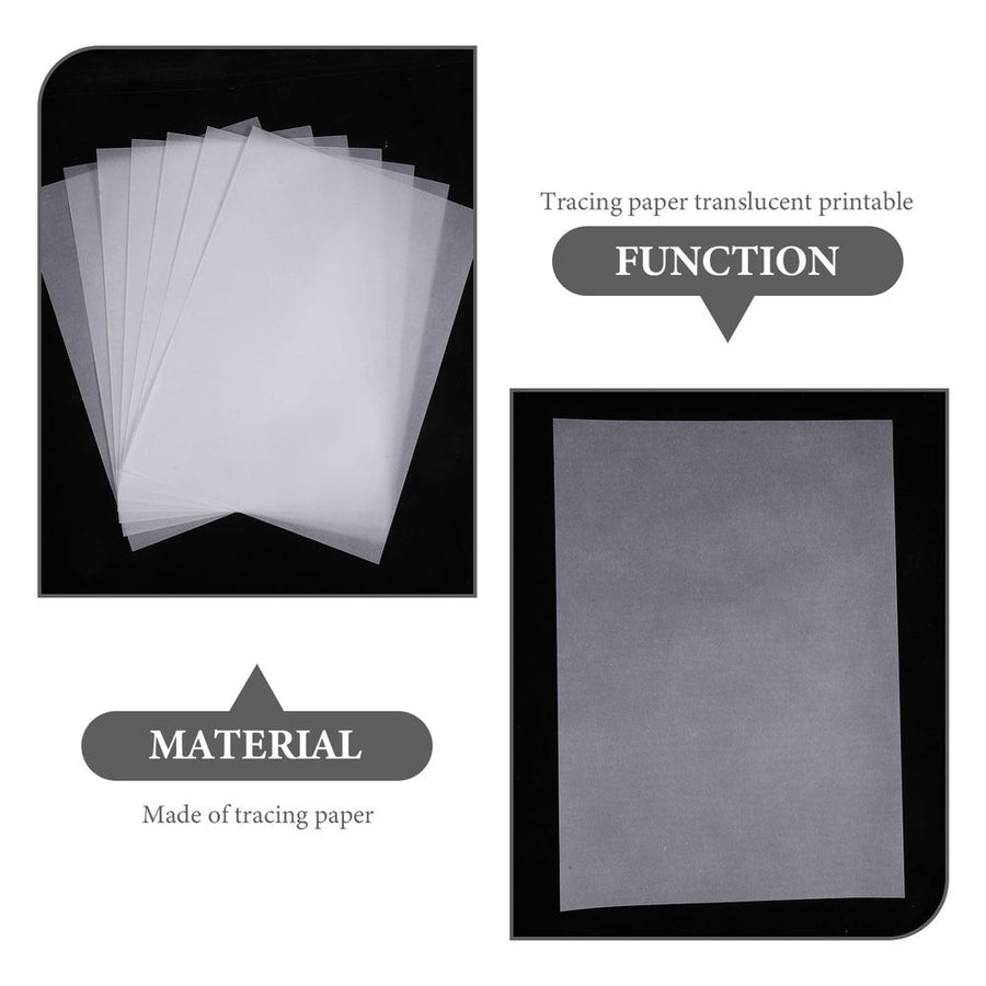 A4 Translucent Tracing Paper Safe Material for Drawing 100Sheets