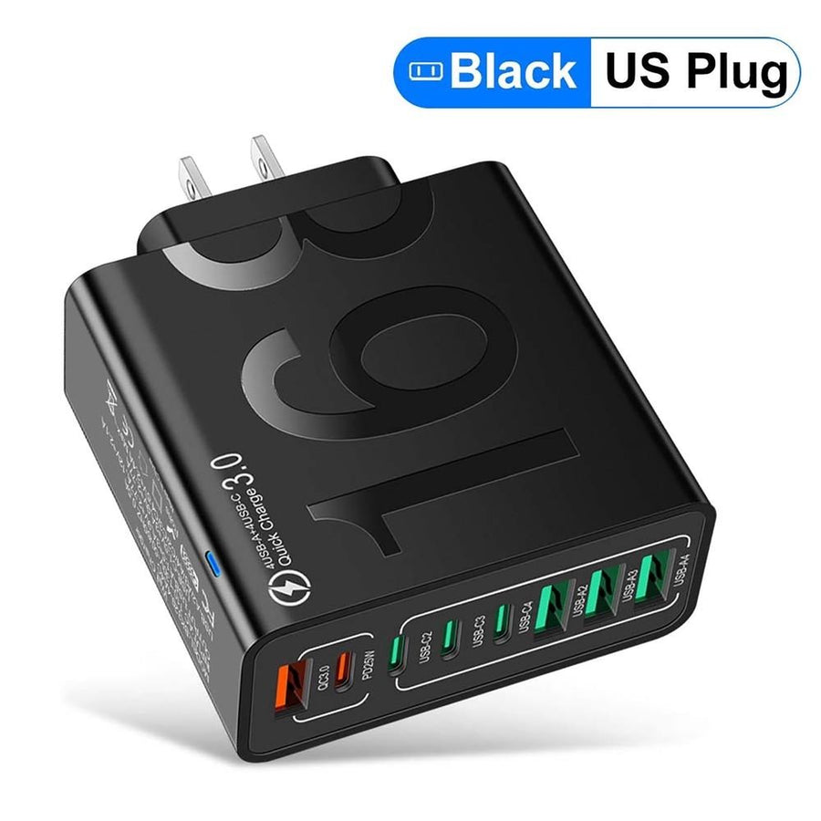 USB C Charger 150W USB C Charger Block,  8-Port Fast Charging Station Hub, Laptop Charging Adapter Compatible