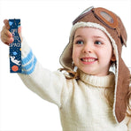 10PCS Space Ship Theme Bookmarks with Metal Charms Planet Inspirational Quotes Cards for Kids Boys Girls