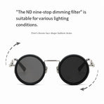 Adjustable Dimming Sunglasses Fishing Filter Glasses UV Resistants High-Definition Polarized Sunglasses 49mm Black