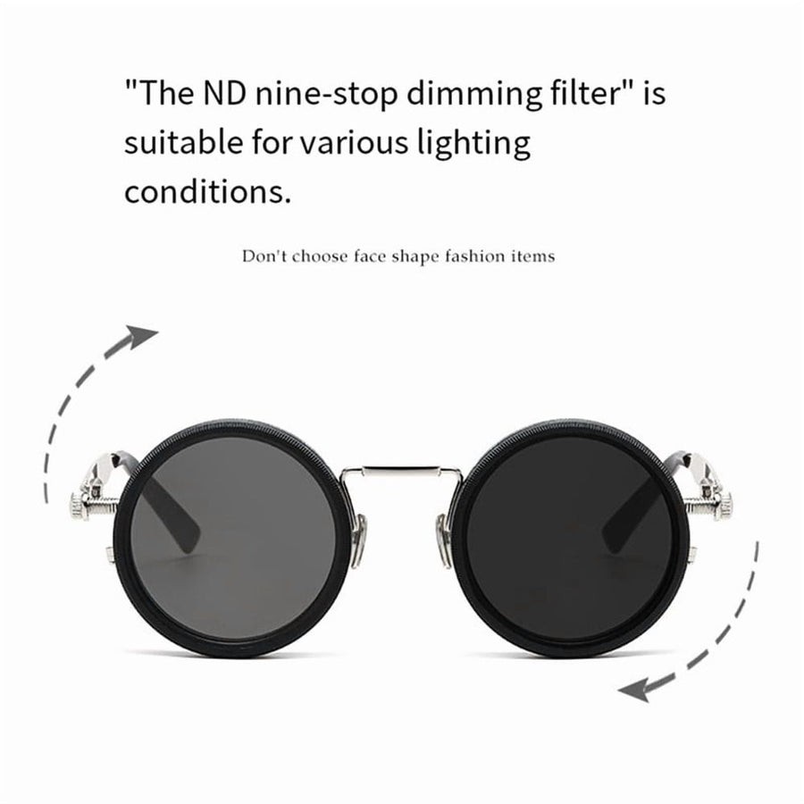 Adjustable Dimming Sunglasses Fishing Filter Glasses UV Resistants High-Definition Polarized Sunglasses 49mm Black