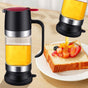 Glass Honey Dispenser, No Drip Honey Container Jar with Handle, Mess Free Dispenser for Honey and Syrup