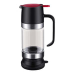 Glass Honey Dispenser, No Drip Honey Container Jar with Handle, Mess Free Dispenser for Honey and Syrup