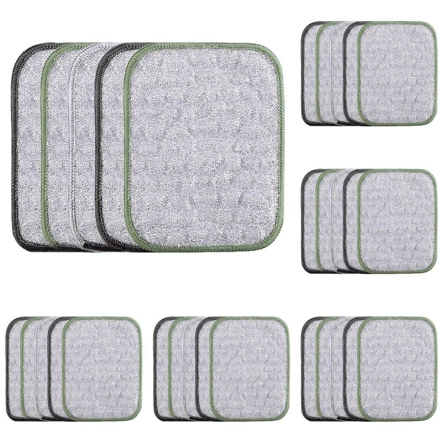 Multipurpose Wire Dishwashing Cloth Upgraded Double-Sided Dishwashing Cloth, Stainless Steel Wire with Multi-Layer Cotton Thread, Metal Scrubbing Pads for Kitchen Cleaning (1 PCS)