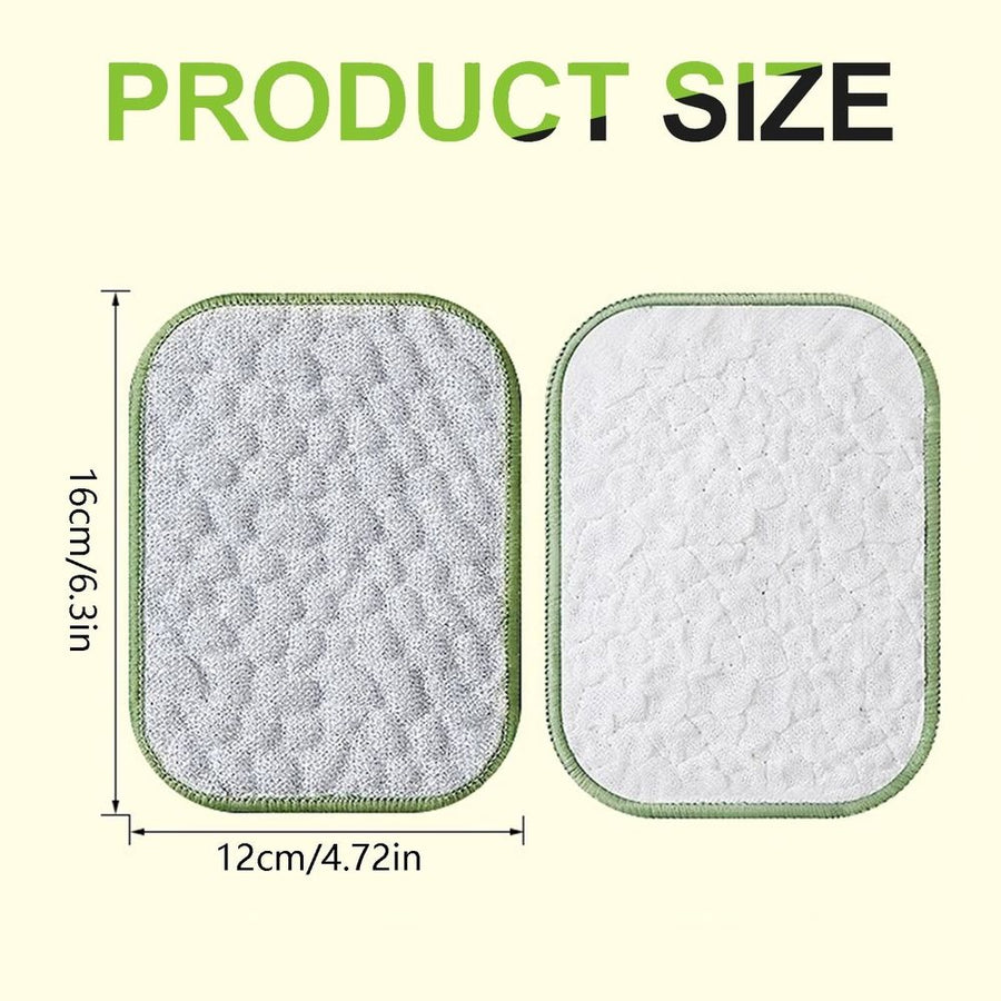 Multipurpose Wire Dishwashing Cloth Upgraded Double-Sided Dishwashing Cloth, Stainless Steel Wire with Multi-Layer Cotton Thread, Metal Scrubbing Pads for Kitchen Cleaning (1 PCS)