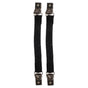 1 Pair Black Elastic Heel Strap with Anti- Metal Buckle for Sandals and Clogs Comfort Fit