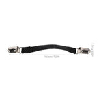 1 Pair Black Elastic Heel Strap with Anti- Metal Buckle for Sandals and Clogs Comfort Fit