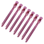 Rosy Hairdresser Alligator Clips, Portable and , 12 Pieces for Salon and Everyday Use