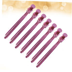 Rosy Hairdresser Alligator Clips, Portable and , 12 Pieces for Salon and Everyday Use