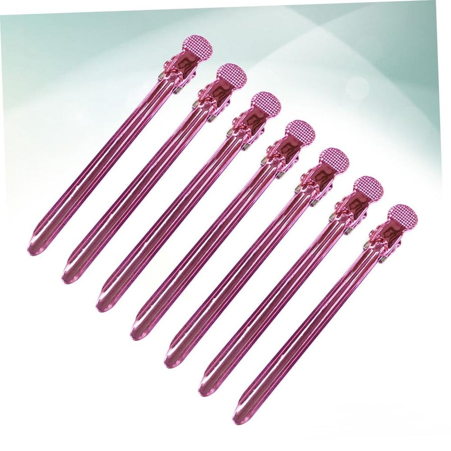 Rosy Hairdresser Alligator Clips, Portable and , 12 Pieces for Salon and Everyday Use