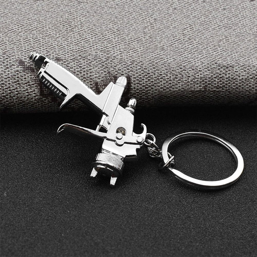 5-Pack Zinc Alloy Water Gun Keychains Unique Key Holders for Daily Use and Easy Carry