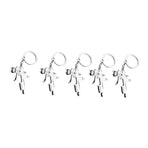 5-Pack Zinc Alloy Water Gun Keychains Unique Key Holders for Daily Use and Easy Carry