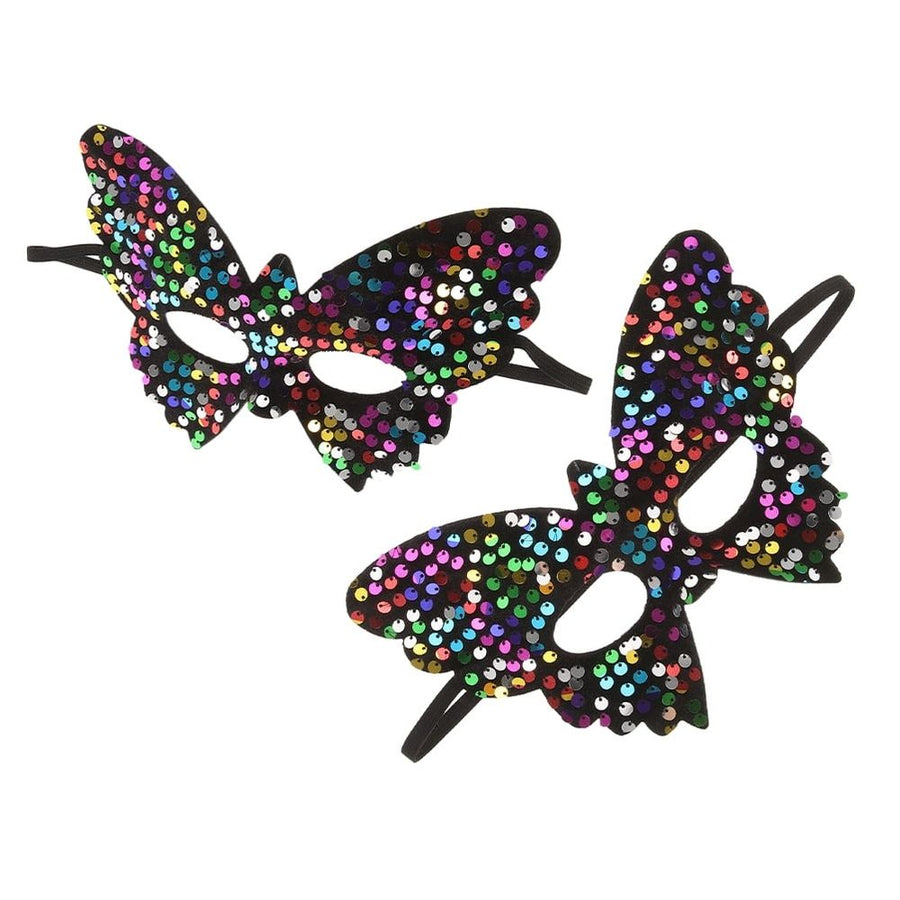 Multi Color Masquerade Mask for Girls Made of Plastic with Comfortable Fit Unique Design for Home Parties and Events 2 Pieces