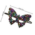 Multi Color Masquerade Mask for Girls Made of Plastic with Comfortable Fit Unique Design for Home Parties and Events 2 Pieces