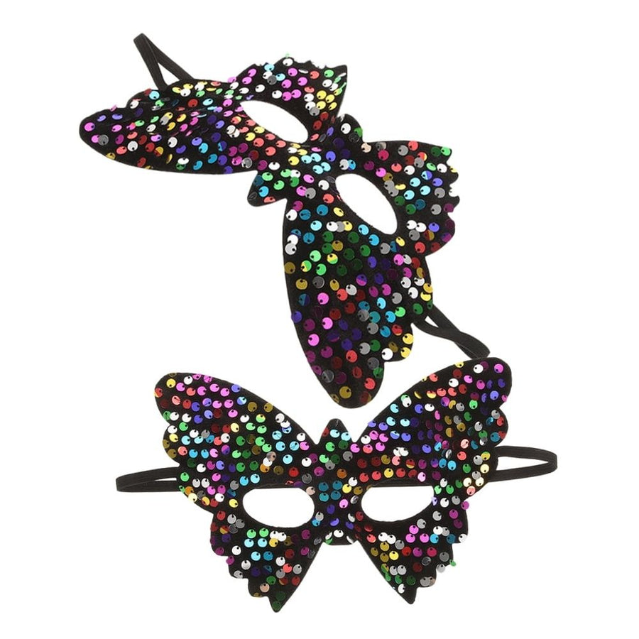 Multi Color Masquerade Mask for Girls Made of Plastic with Comfortable Fit Unique Design for Home Parties and Events 2 Pieces