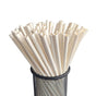 Flexible Disposable Drinking Straws White Paper Tube For Party Birthday Wedding 25Pcs Biodegradable