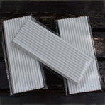 Flexible Disposable Drinking Straws White Paper Tube For Party Birthday Wedding 25Pcs Biodegradable