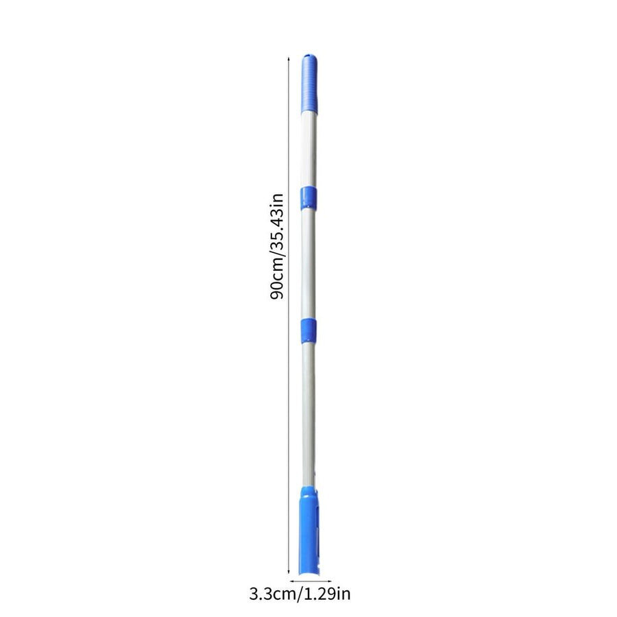Pool Pole, Premium Aluminum Swimming Pool Pole Adjustable 3 sections Telescopic Pole for Skimmer Net,Brush,Vacuum Head, Maximum length is 2.95FT