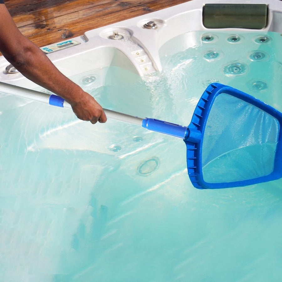 Pool Pole, Premium Aluminum Swimming Pool Pole Adjustable 3 sections Telescopic Pole for Skimmer Net,Brush,Vacuum Head, Maximum length is 2.95FT