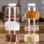 6 Pcs Spice Jars, Seasoning Containers, Clear Seasoning Boxes, Spice Storage Containers, Stackable Spices Pots, Tower Seasoning Jars for Kitchen