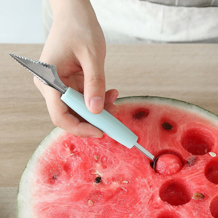 Melon Ballers Stainless Steel Fruit Digger-Watermelon Cutting Tool-Fruit Ball Digger- Ice Cream Round Spoon-Fruit Cutter