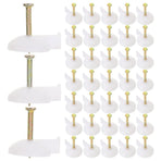100Pcs Integrated Nails for Ceiling Plated Silver Wall Pins Easy Installation for DIY Projects