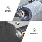 1Pc Plated Silver Stainless Steel Bathroom Tissue Holder and Towel Storage Rack for Home
