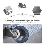 1Pc Plated Silver Stainless Steel Bathroom Tissue Holder and Towel Storage Rack for Home