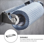 1Pc Plated Silver Stainless Steel Bathroom Tissue Holder and Towel Storage Rack for Home