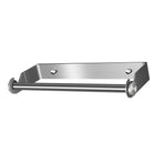 1Pc Plated Silver Stainless Steel Bathroom Tissue Holder and Towel Storage Rack for Home