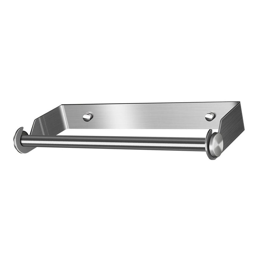 1Pc Plated Silver Stainless Steel Bathroom Tissue Holder and Towel Storage Rack for Home