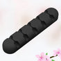 Adjustable Adhesive Wire Cord Organizer Clips for Charging and Audio Cables, Black Cable Management Solution
