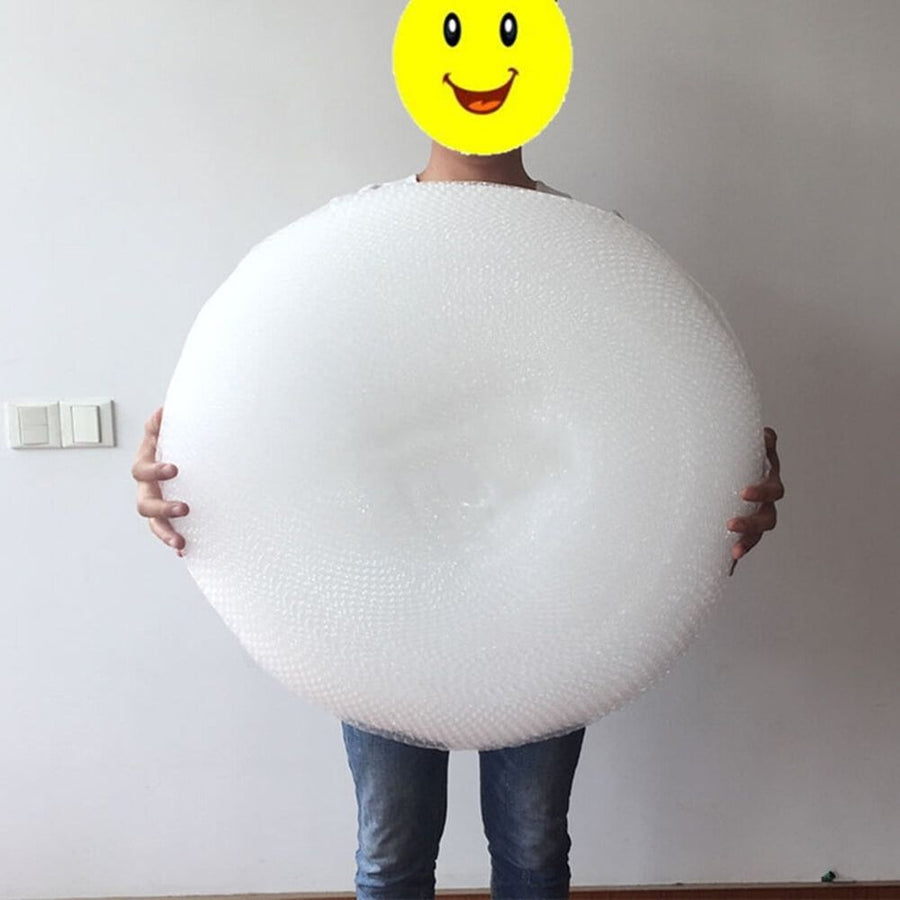White Bubble Roll for Mailing, Packaging, and Storage - Protective Cushioning for Valuables, 1 Roll