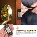 Black Stainless Steel Door Plate Deadbolt Replacement Kit 1 Set Security Hardware