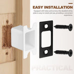 Black Stainless Steel Door Plate Deadbolt Replacement Kit 1 Set Security Hardware