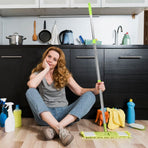 Cylindrical Mop Handle Set for Efficient and Easy Floor Cleaning, Replacement Accessory
