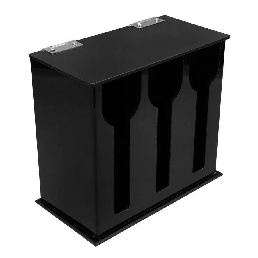 Black Acrylic Spoon Holder Organizer for Bar Use, Stable and Reusable
