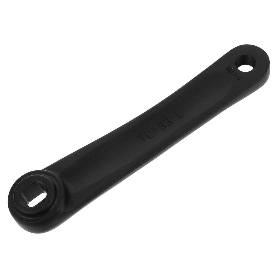 Efficient Left Crank Arm for Bicycles, Compatible with Multiple Brands, Black