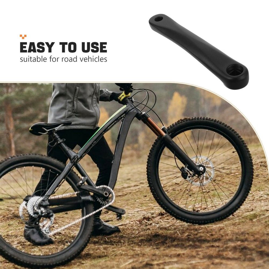 Efficient Left Crank Arm for Bicycles, Compatible with Multiple Brands, Black