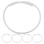 5-Pack Frameless Car Window Wiper Refills White Silicone Blades Replacement