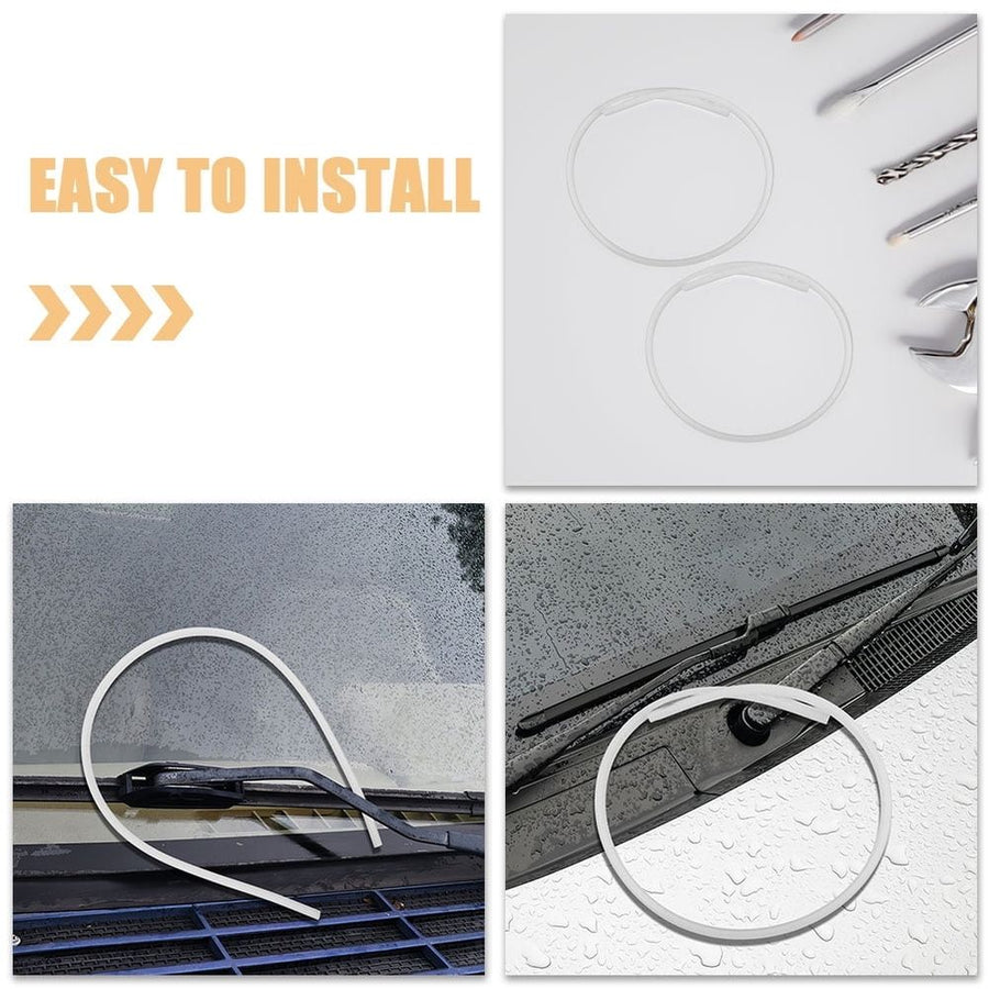 5-Pack Frameless Car Window Wiper Refills White Silicone Blades Replacement