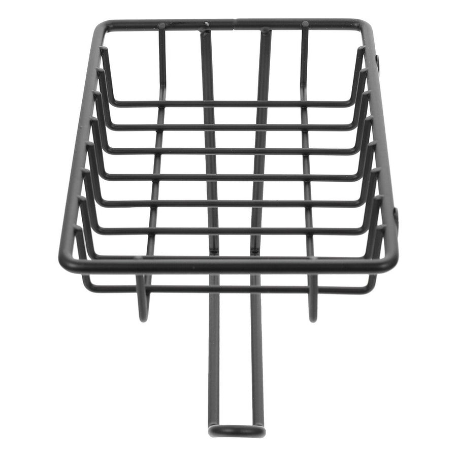 Modern Black Wall-Mounted Roll Paper Holder - Stylish Bathroom Tissue Rack