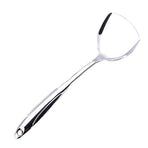 1Pc Kitchen Gadget Stainless Steel Cooking Utensil with Hollow Handle Plated Silver