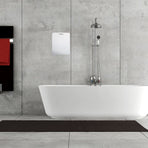Fog-Proof Shaving Mirror with Holder Shelf, Acrylic Bathroom Mirror for Makeup and