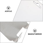 Fog-Proof Shaving Mirror with Holder Shelf, Acrylic Bathroom Mirror for Makeup and