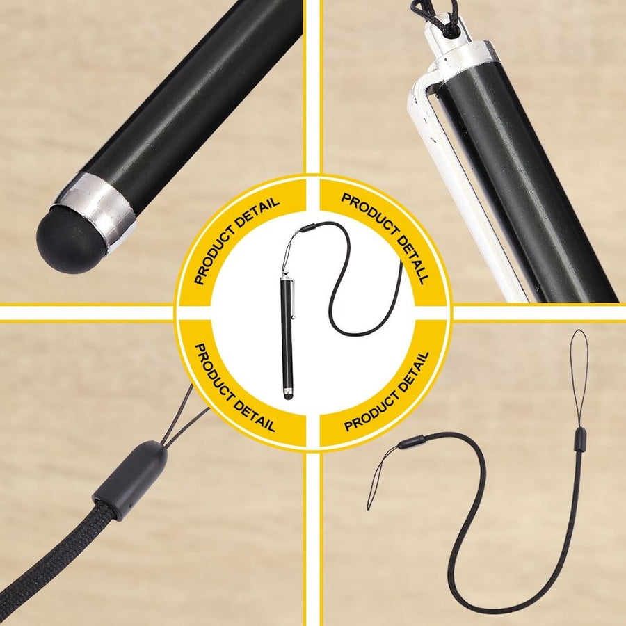 5Pcs Touch Screen Stylus with Silicone End for Phone Use and Lanyard