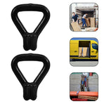 10Pcs Heavy Load Double J Hooks with Plastic Coating for Car Trunk Organization