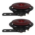 Red Plastic Alloy Waterproof Motorcycle Horn Loud Clear Tones 2Pcs